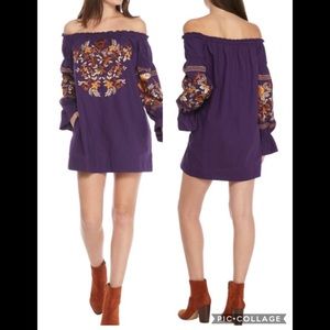 Free People Fleur du Jour Purple dress Medium NWT